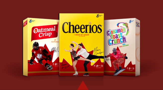 General Mills celebrates Team Canada with commemorative packaging