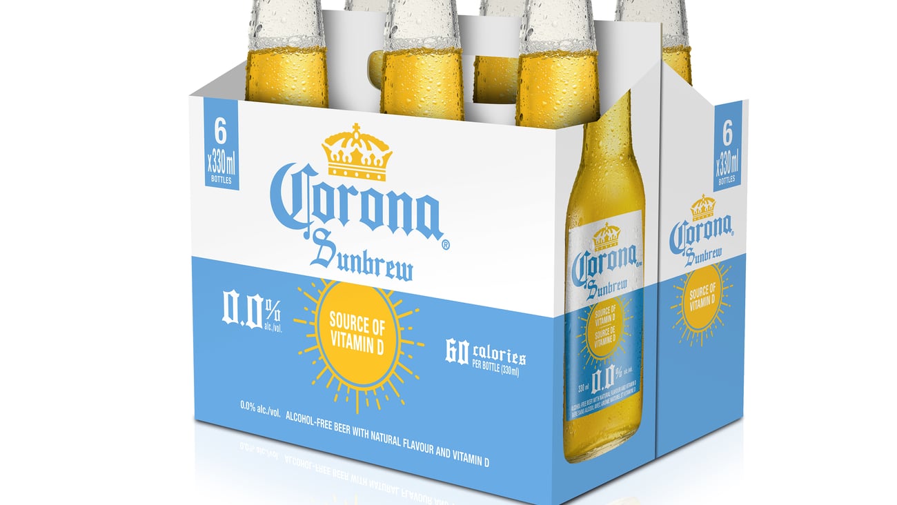 Six-pack of Corona's new alcohol-free beer