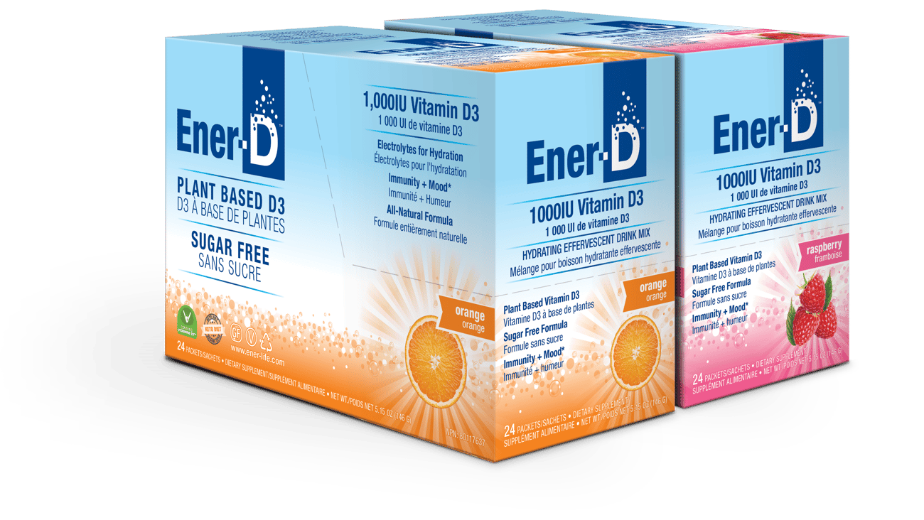 Packs of Ener-D vitamin mixes
