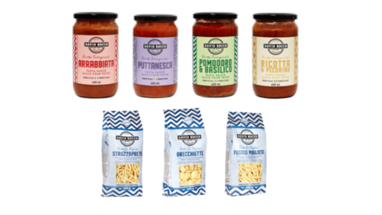 David Rocco Italian-made pasta and sauces