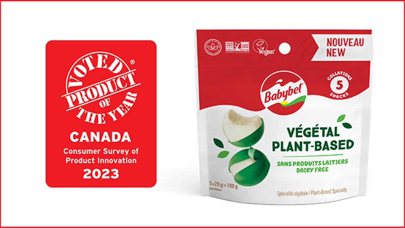 Pack of Babybel® dairy-free, certified plant-based, non-GMO and 'Vegan Society' cheese