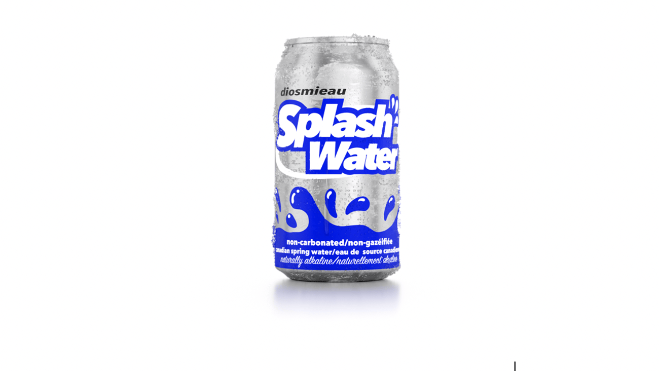A can of Diosmieau Splash Water