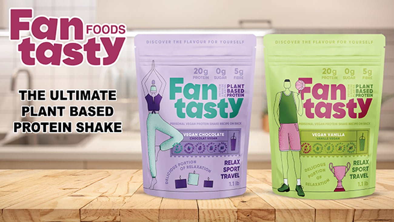Bags of Fan-Tasty Foods' keto/vegan protein mix