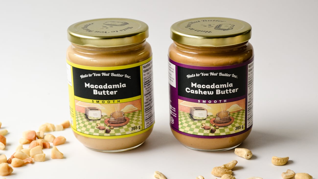 Nuts To You Nut Butter’s Macadamia Butter, Macadamia Cashew Butter