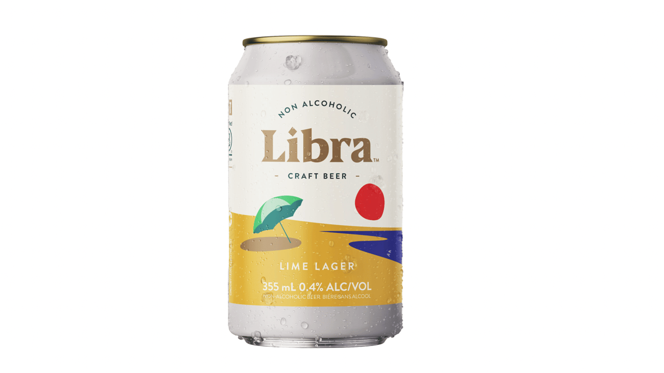 Can of Libra Lime Lager