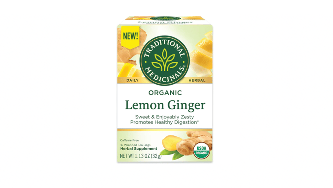 Traditional Medicinals Organic Lemon Ginger Tea