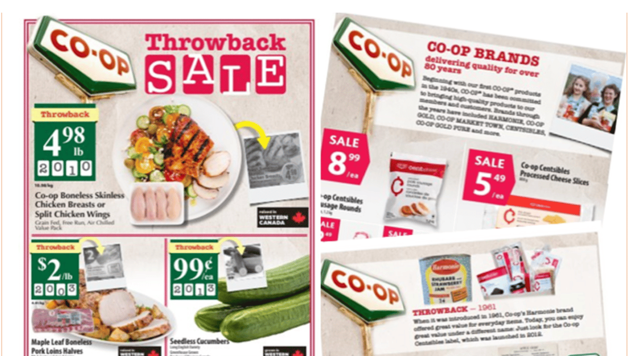 Calgary Co-op throwback sale flyer