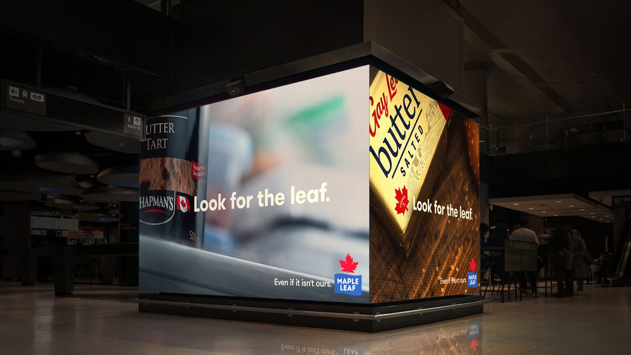 maple leaf foods look for the leaf campaign