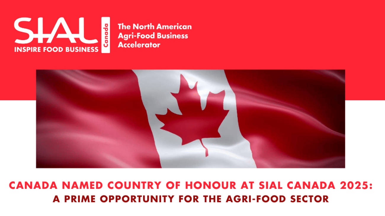 SIAL promo with a Canadian flag