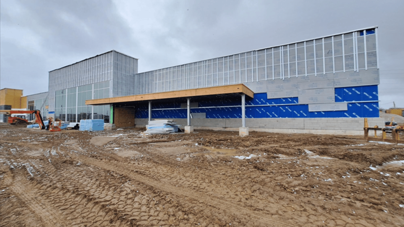 Construction of the new Adonis Mediterranean Market in London, Ont.