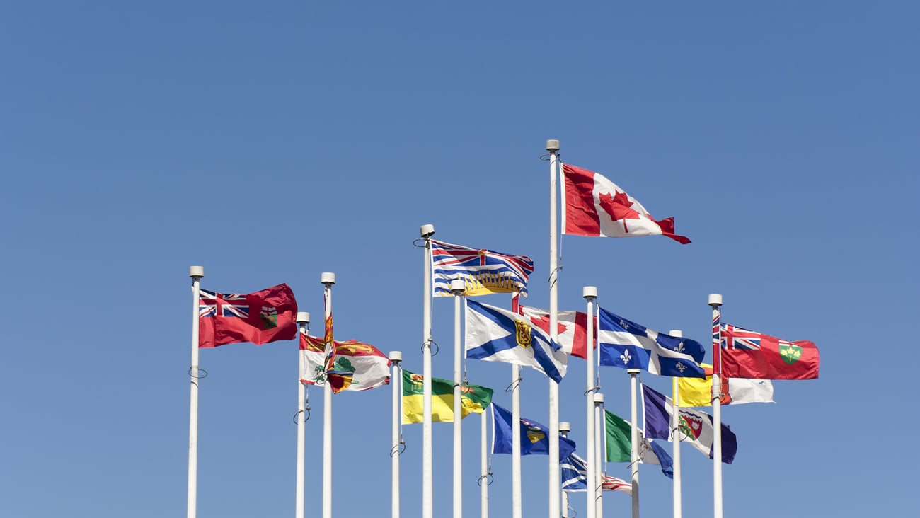 flags of the Canadian provinces
