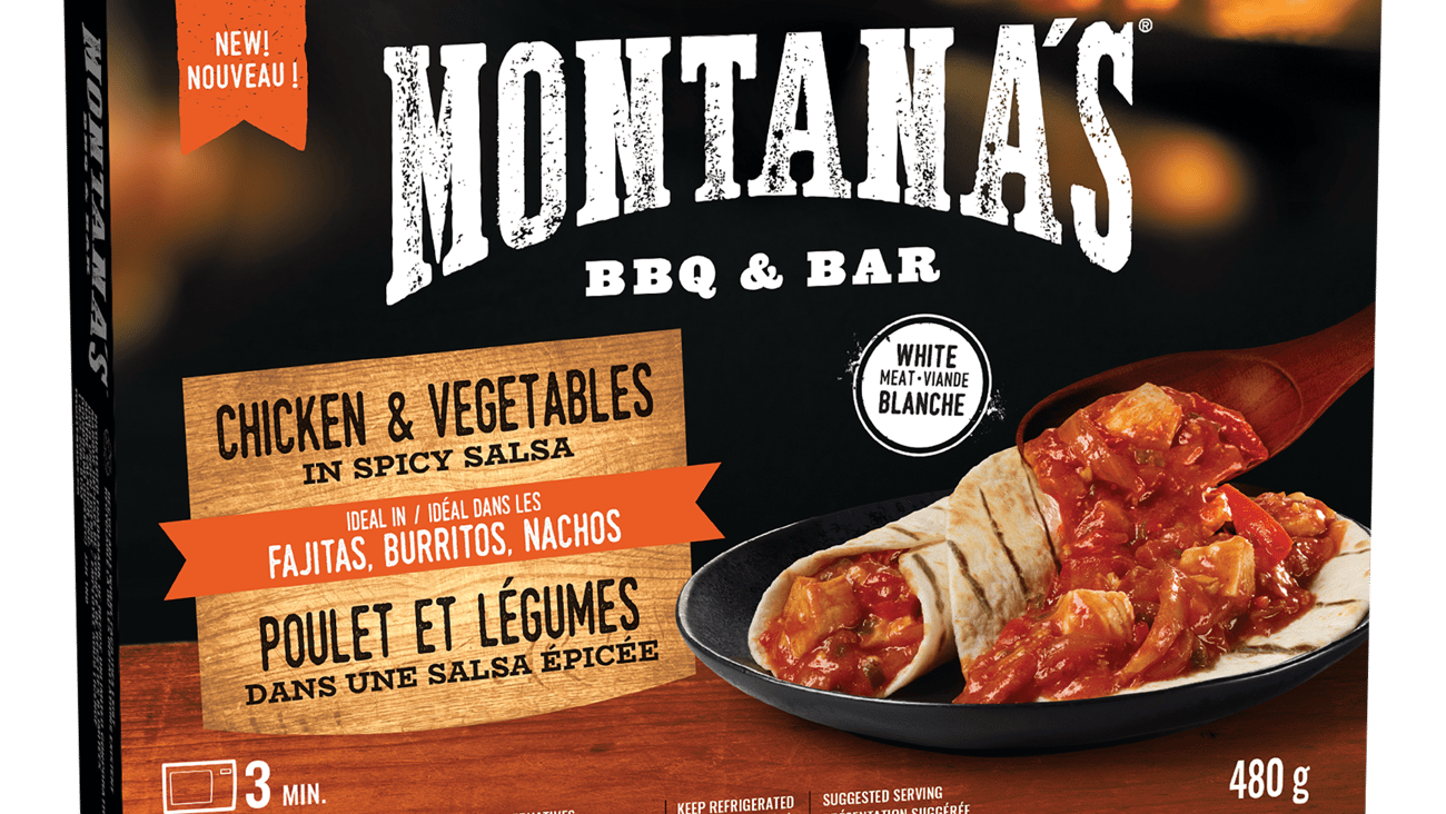 A box of Montana's ready-to-eat fajitas