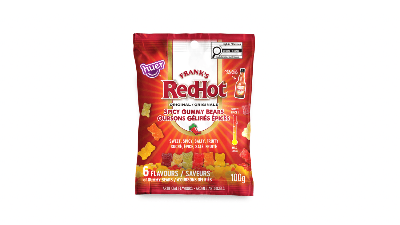 Pack of Frank's RedHot Spicy Gummies