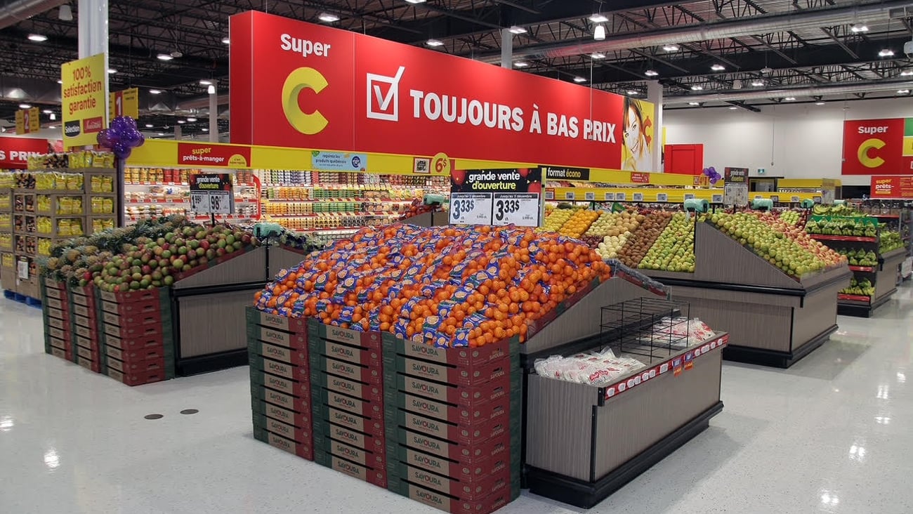 Super C Sherbrooke produce section