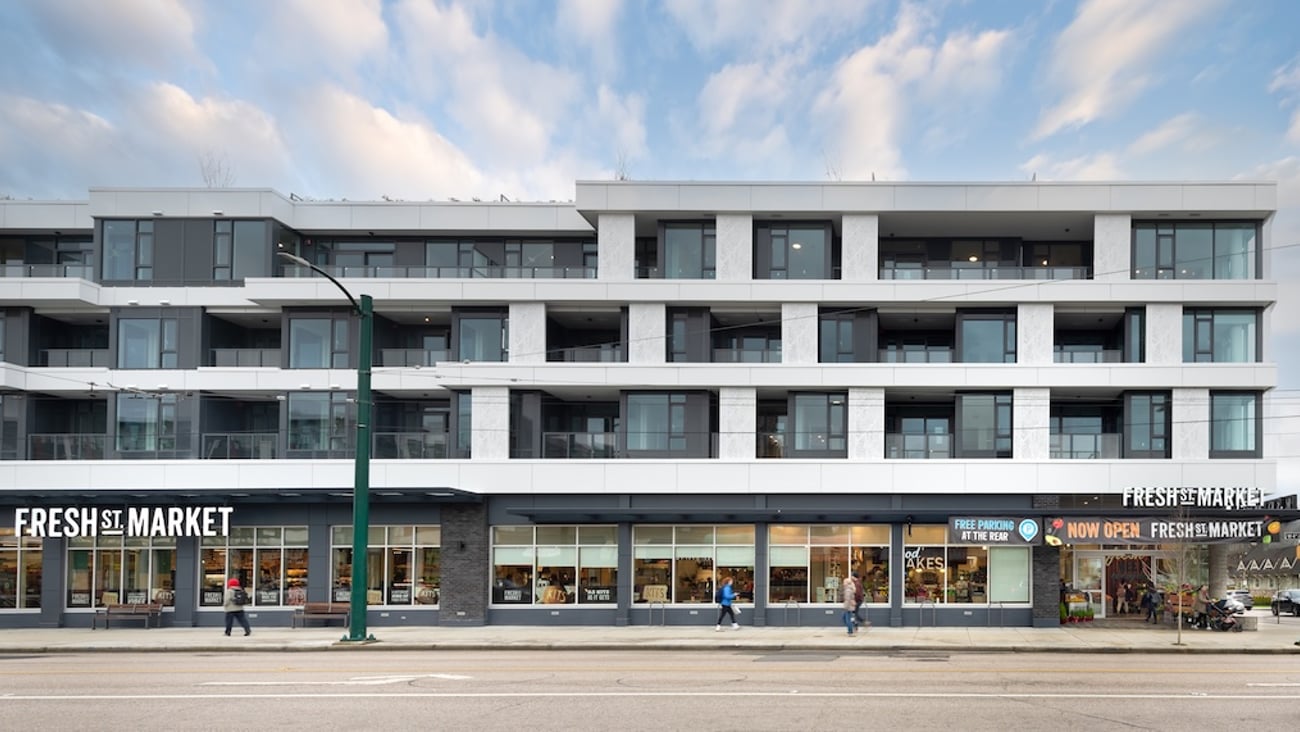 Exterior of Fresh St. Market's Kitsilano store