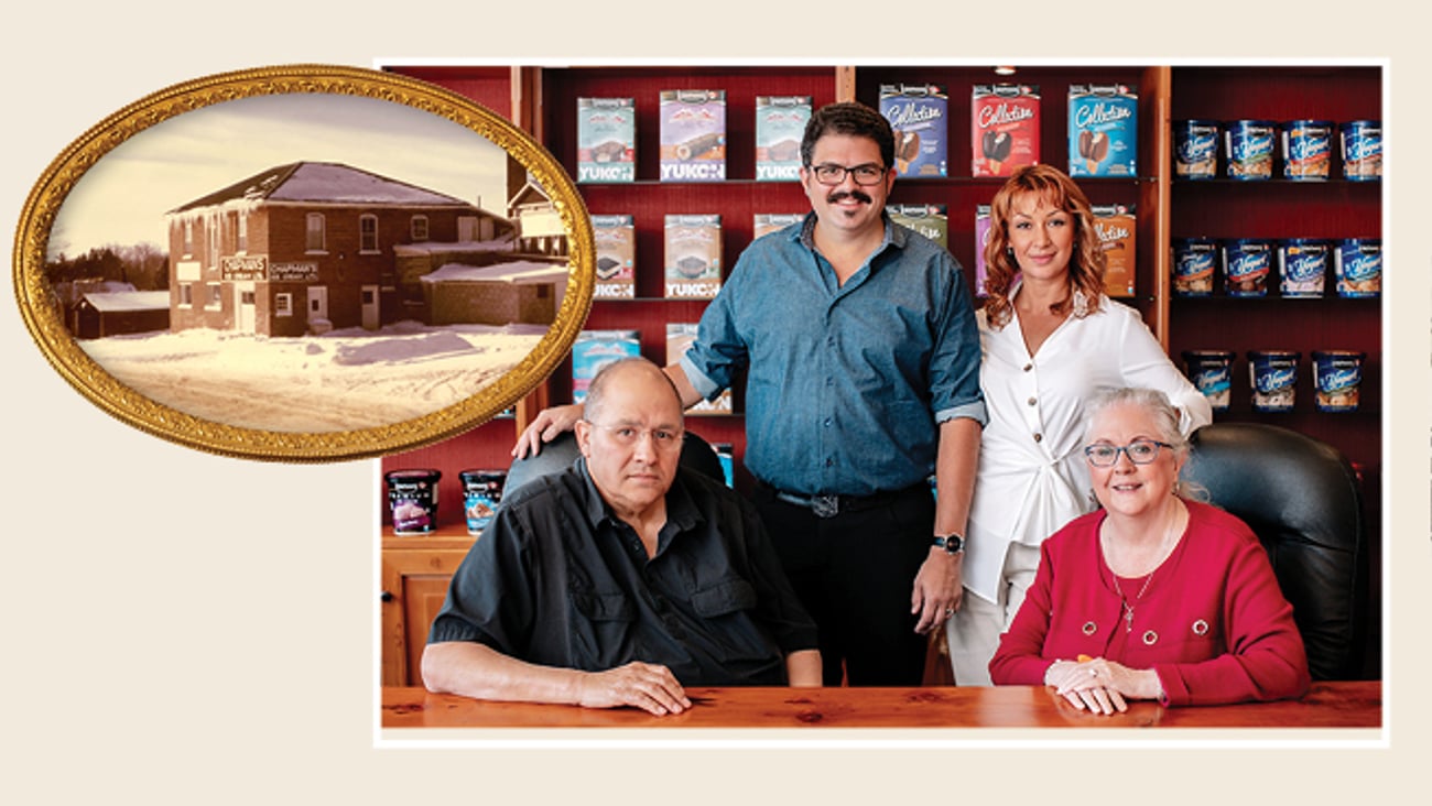 All in the family. The Chapman’s: David, Ashley (COO), his wife Lesya (director of marketing and communications) and Penny (president)