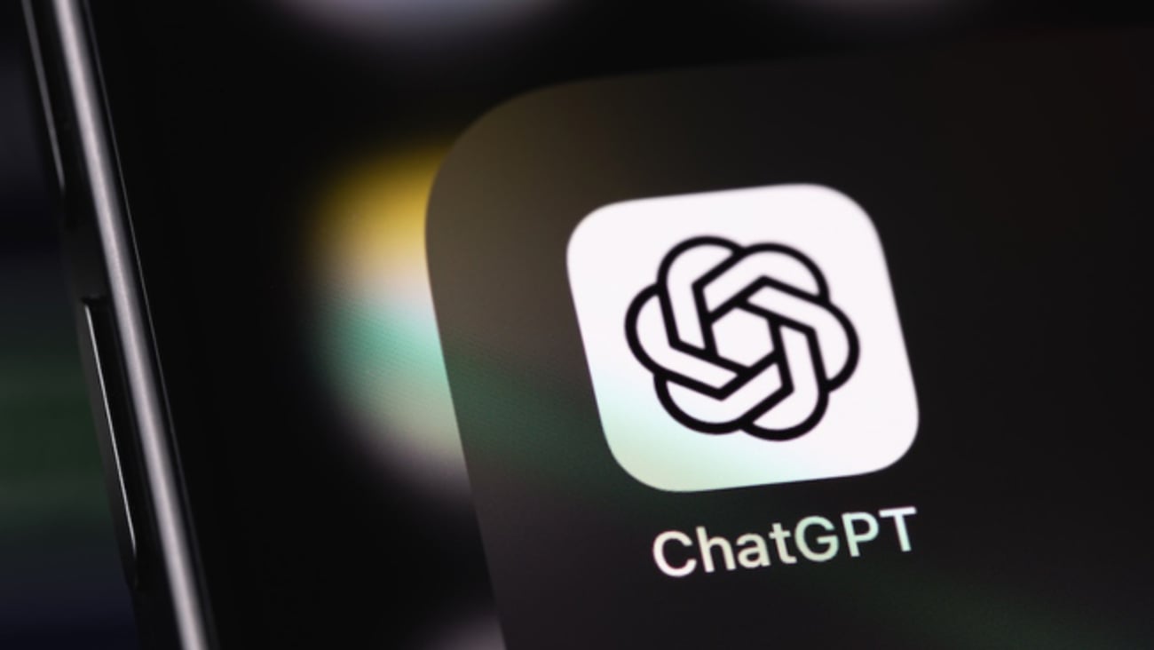 ChatGPT logo on phone screen