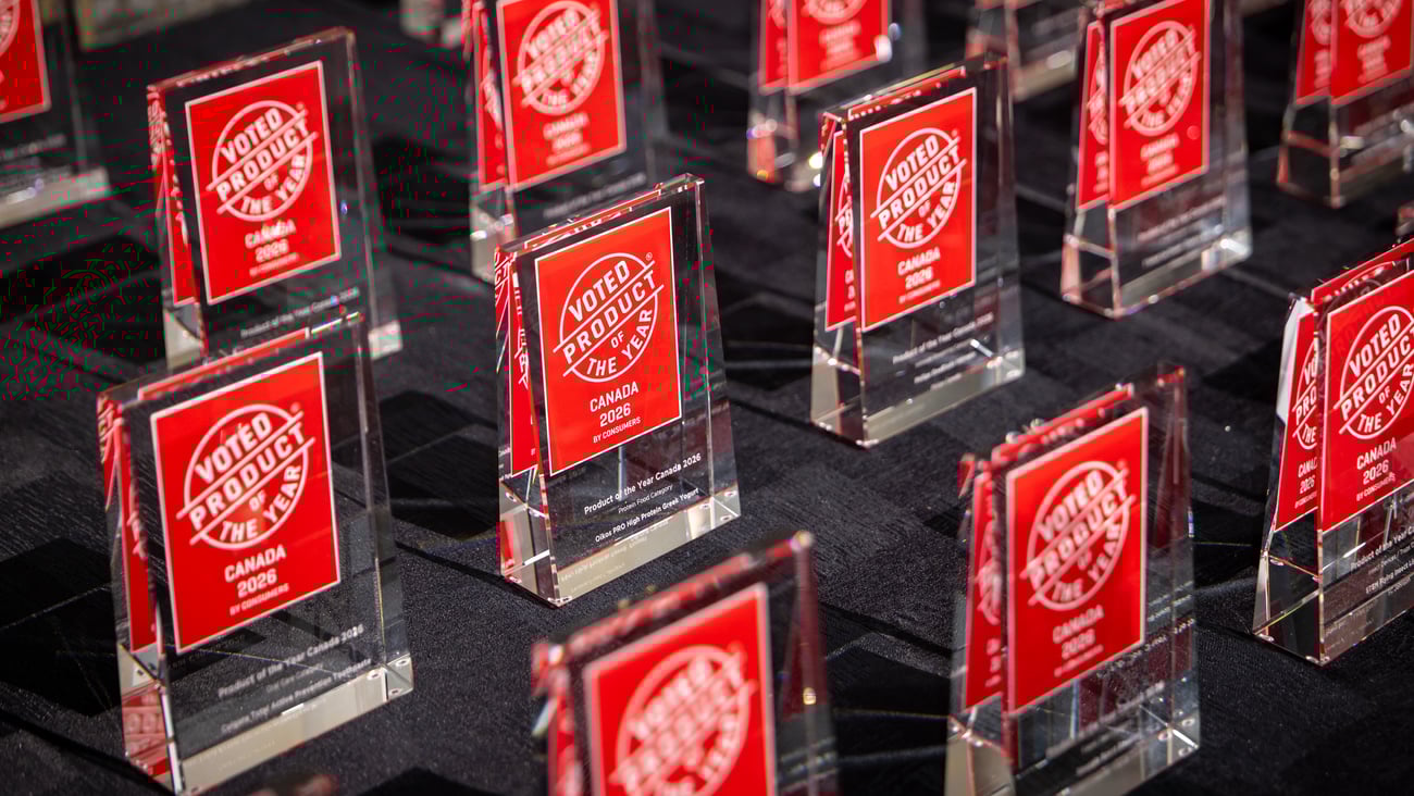 2026 Product of the Year trophies