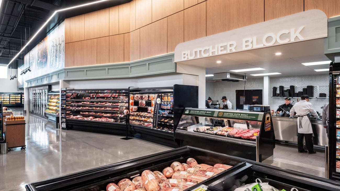 RDC’s Butcher Block concept for Utah-based Bella’s Market enables fresh preparation, craft and transparency to bring the community together.