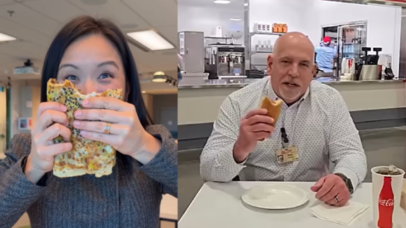 T&T CEO and Costco CEO taste products from their respective companies for social media