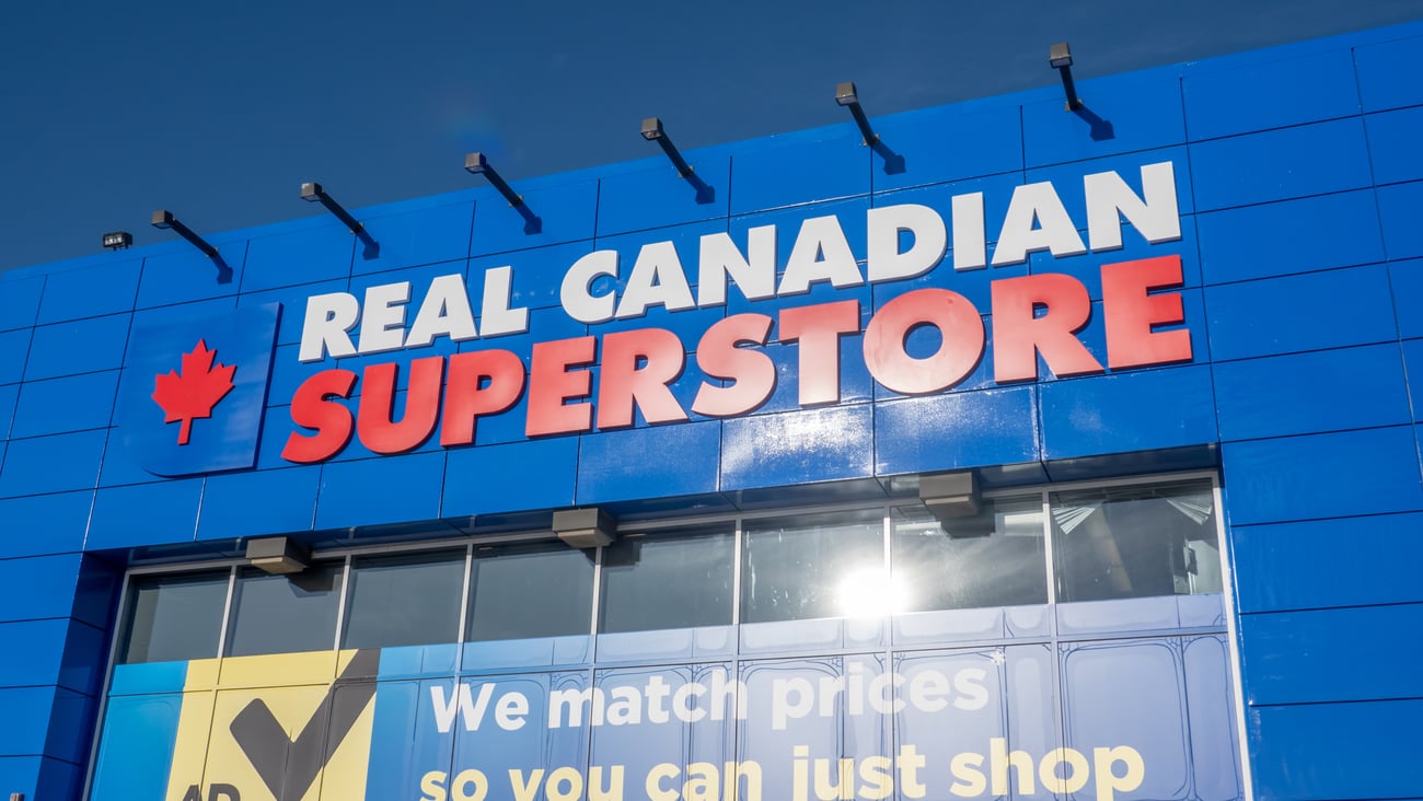 Outside a Real Canadian Superstore in Calgary. 
