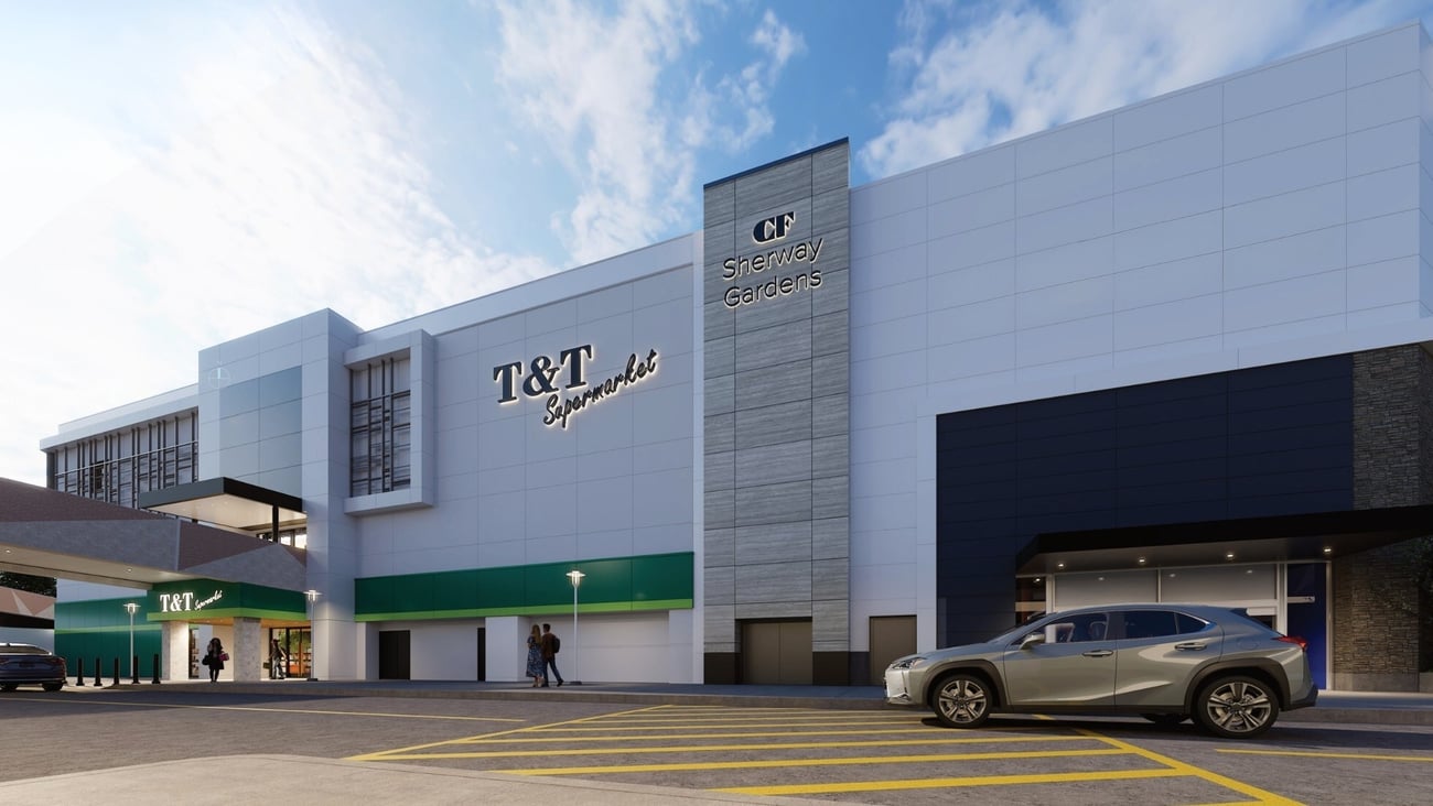 T&T Supermarket CF Sherway Gardens rendering