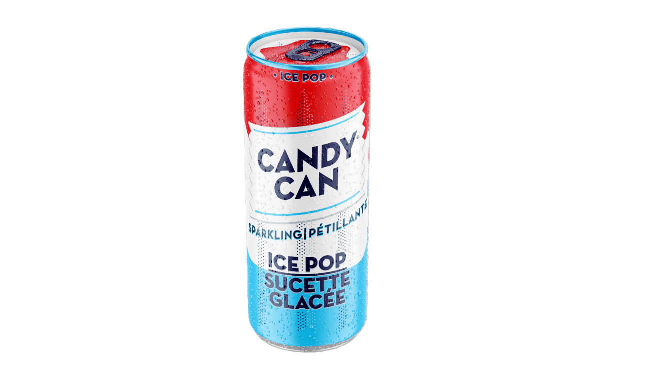 Can of Ice Pop sparkling beverage