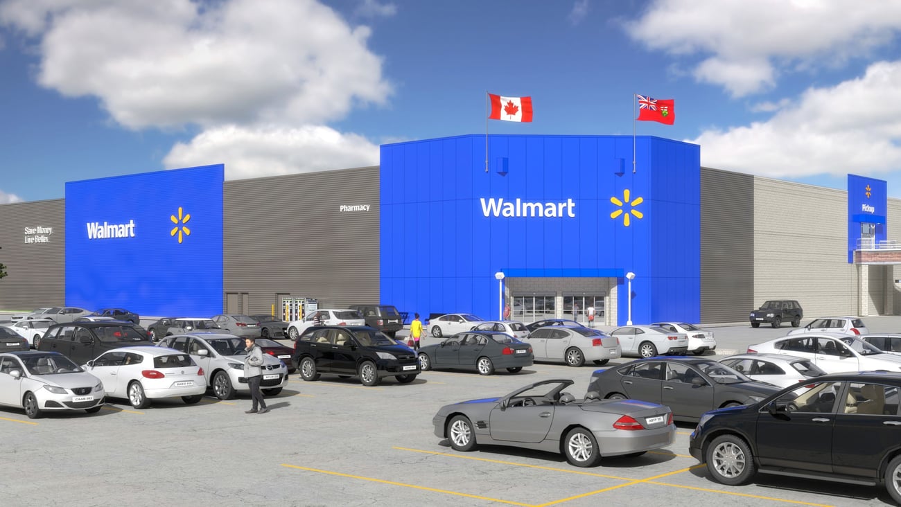 A rendering of the Place d’Orléans Walmart Supercentre