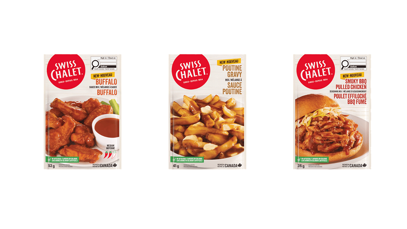 Packs of Swiss Chalet Sauces