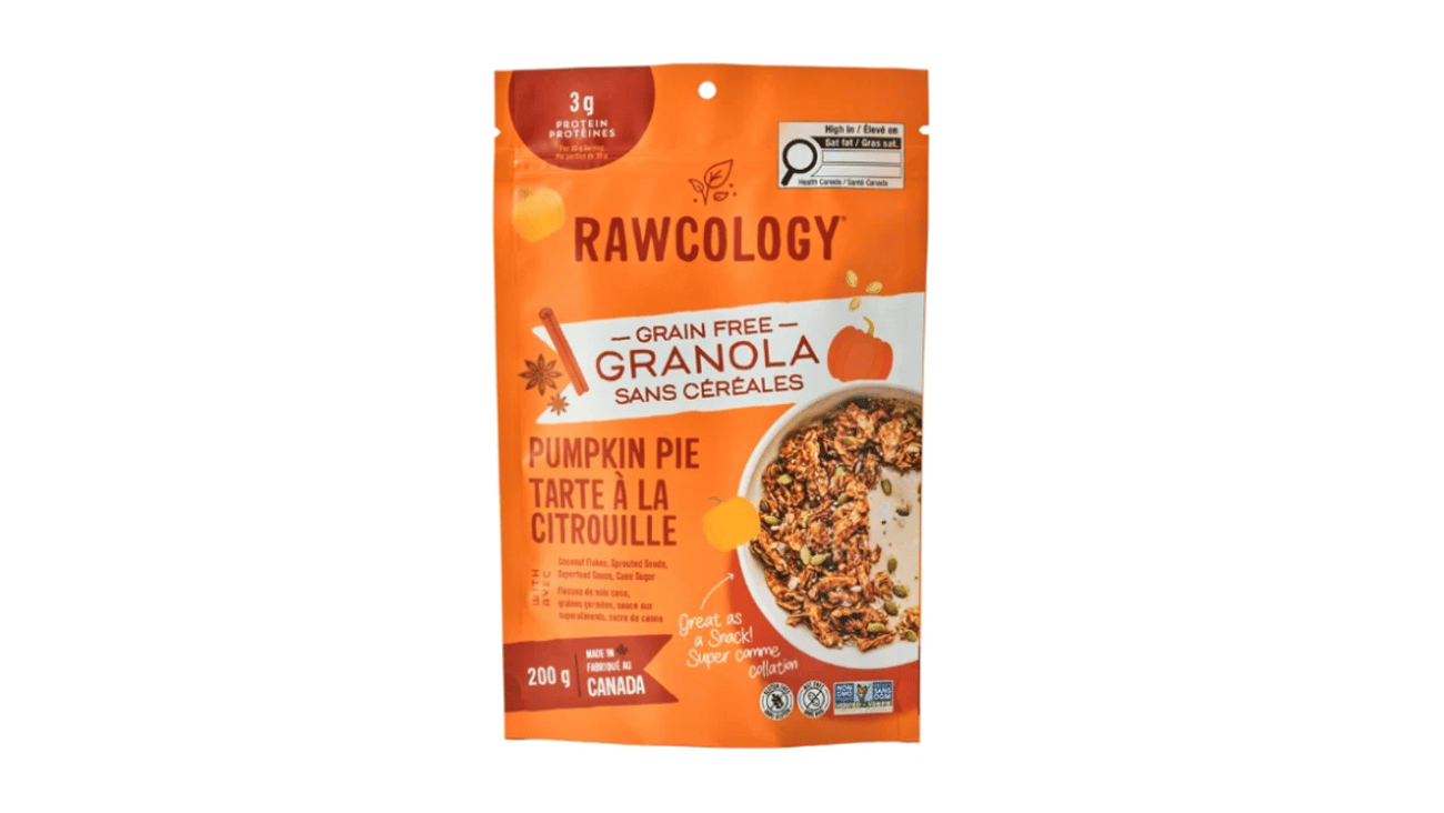Bag of Rawcology Pumpkin Pie Grain Free Granola