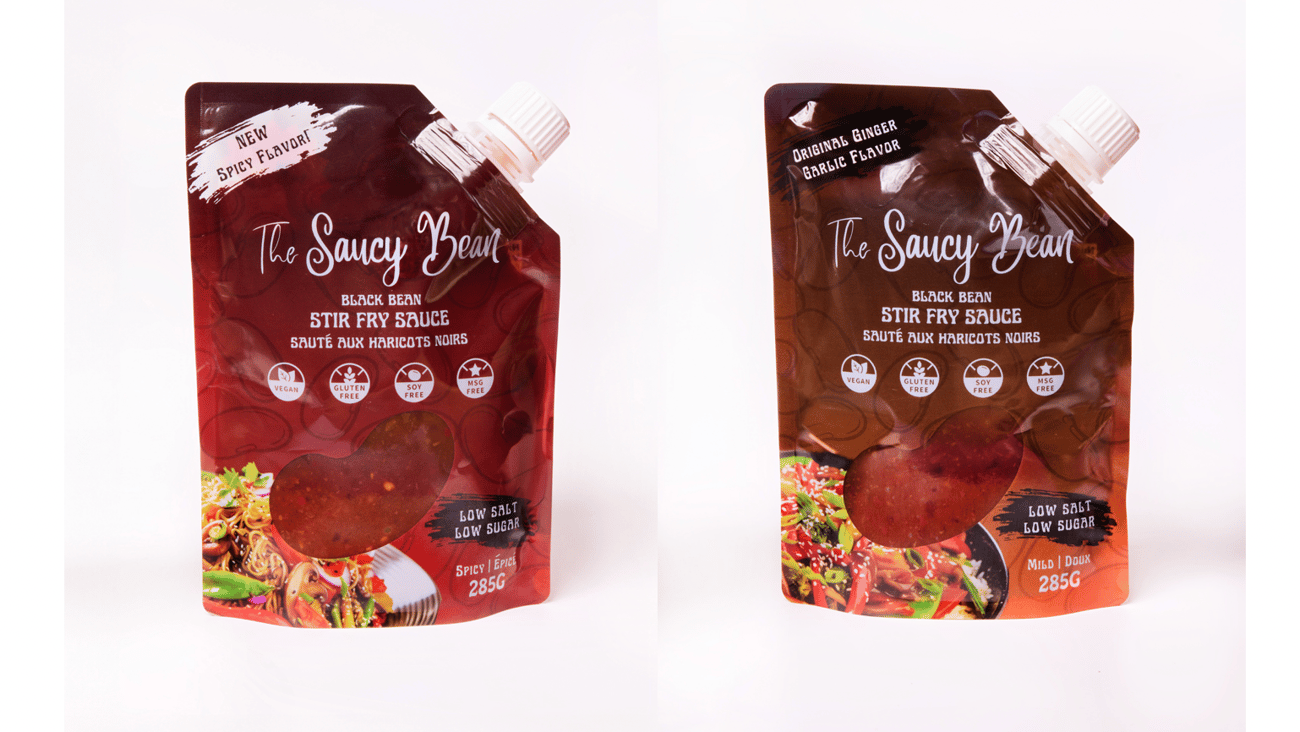 Pouches of The Spicy Bean stir fry sauce