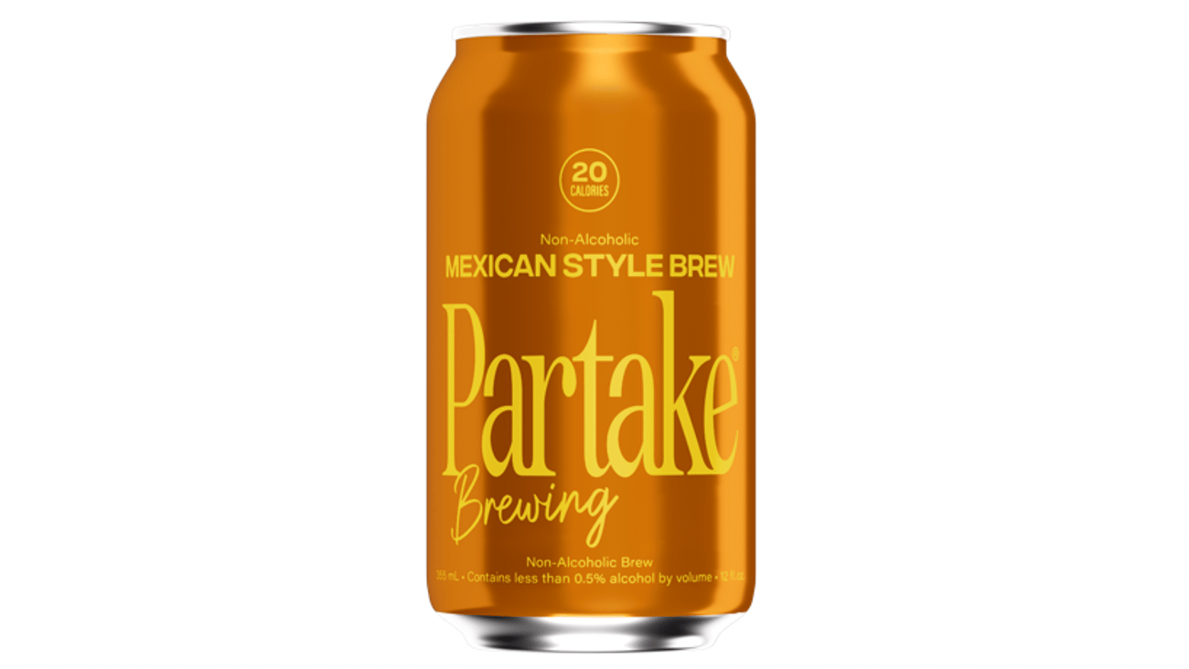 A can of Partake Mexican Style Brew 