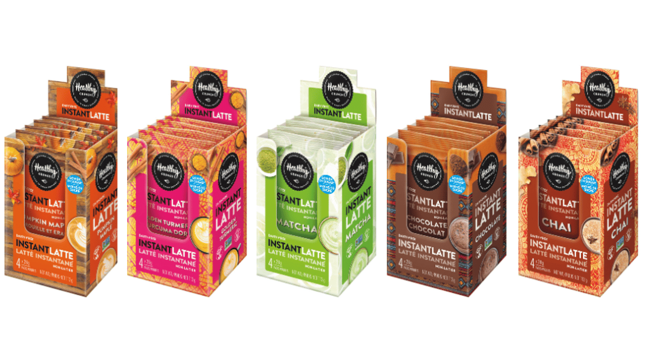 Packs of Healthy Crunch Instant Lattes 