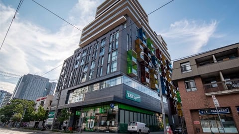 Exterior shot of T&T's new store at College and Spadina downtown Toronto