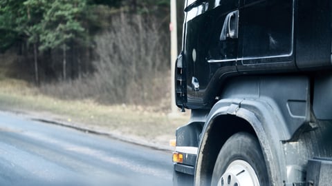 Truck on a highway