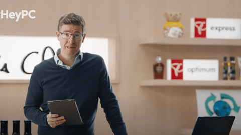 Galen Weston standing in a PC test kitchen