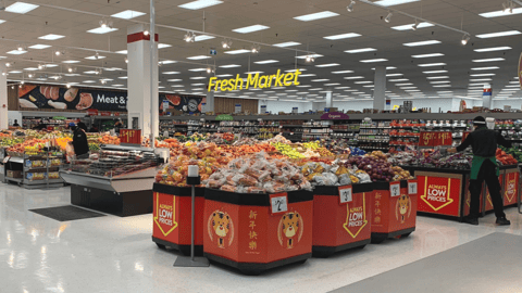 Fresh Market section of Walmart's Dufferin Mall Supercentre location