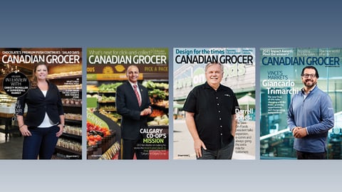 Canadian Grocer covers featuring independent grocers