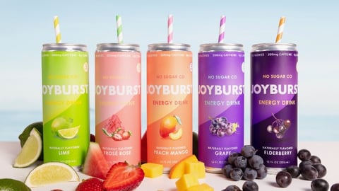 Joyburst naturally caffeinated energy drinks 