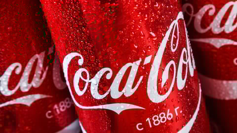 Coca Cola in a tin can. Coca-Cola is a carbonated non-alcoholic beverage sold all over the world