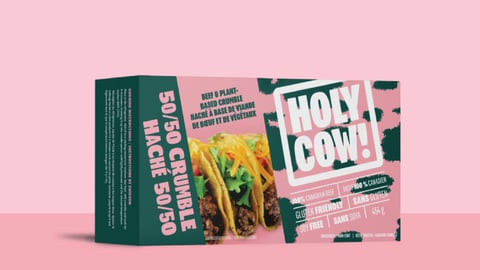 Holy Cow brand of plant-based meat taco blend