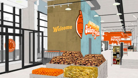 The Sweet Potato artist's rendering of Bayview entrance