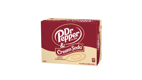 Case of Dr Pepper & Cream soda