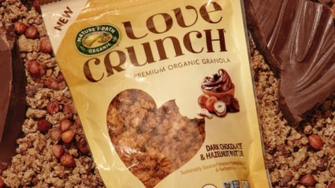 Love Crunch Organic Dark Chocolate and Hazelnut Butter Granola