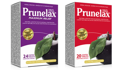 Boxes of Prunelax natural laxatives