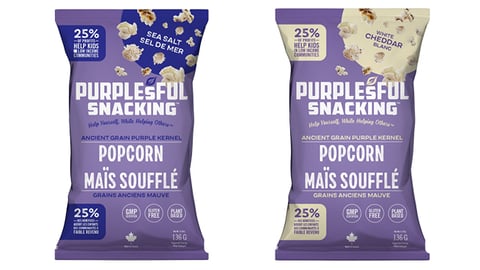 Purple popcorn