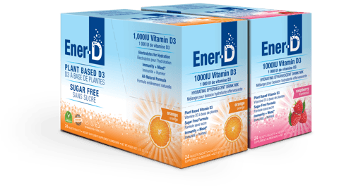 Packs of Ener-D vitamin mixes