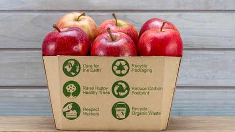 teaser sustainable eco-friendly green apples packaging