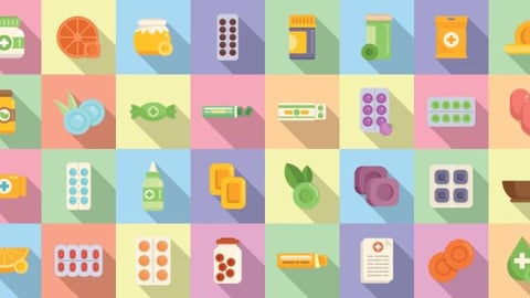 Illustration of cough and cold products