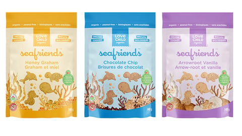 Three packs of Sea Friends cookies 